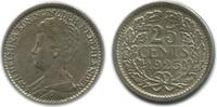 Pays - Bas Argent 25 Cents 25 Cents Wilhelmine Petit Buste Pays - Bas Argent -