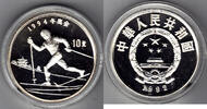 China 10 Yuan Skiläufer -
