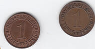 Deutschland 1 Rentenpfennig/1 Reichspfennig Lot 100 Stück. -