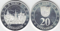 Deutschland 20 Euro Gedenkmedaille Uffenheim /leichte Flecken -