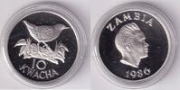 10 Kwacha 1986 Sambia Spiegelralle proof