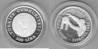 Türkei 500 Lira Fußball WM -