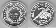 Türkei 50.000 Lira Sommer Olympiade -
