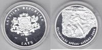 Lettland 1 Lats 2002 Olympiade 2004 Ringer -