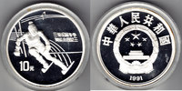 China 10 Yuan Skiabfahrtsläufer -