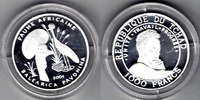 Tschad 1000 Francs Balearica Pavonina -