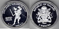 Malawi 5 Kwacha 2009 2000 Jahre Varusschlacht versilbert unz