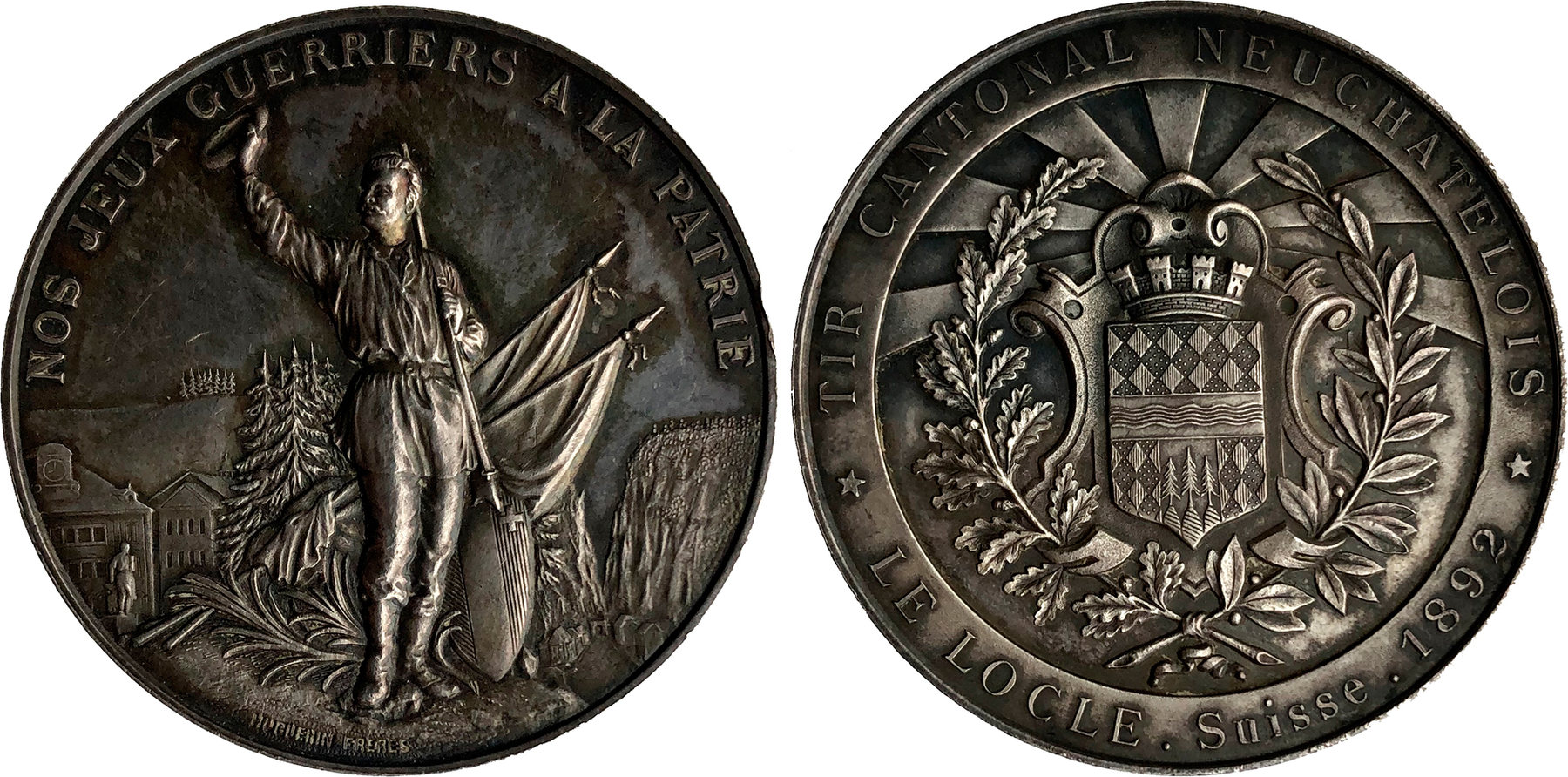 Médaille Paul Kramer Neuchâtel – Protection Animale, Bronze, Suisse, Rare