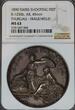SWISS SHOOTING MEDAL FEST THURGAU 1890 SWISS Swiss 1890 Shooting Medal Cantons Thurgau-Frauenfeld Silver R-1250b R MS-63 NGC MS 63