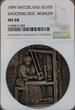 SWITZRLAND 1899 Silver UNC RRR Mintage: 529 UNC Richter#25 a NGC MS 64