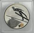Russland Russland 3 Rubel 2014 Silber 2014 Olympische Winterspiele Sotschi Skispringen mit Zertifikat und Original Kapsel Proof