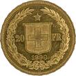 Swiss Schweiz  Switzerland 20 Francs 1896 B XF+ KM#31 VZ+
