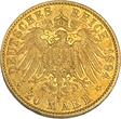 Germany Hamburg 20 Mark 1894 J Stadtwappen XF+ J#212 VZ+