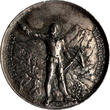 Swiss Switzerland Schweiz  Swiss 1889 Shooting Medal Cantons Luzern Silver XF Richter#867a VZ