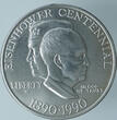 USA Amerika 1$ one Dollar 1990 W West Point Dwight 1990 W KM#128 UNC