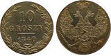 Russia-Poland 10 Groszy 1840 MW TOP ERHALTUNG!!! VERY RARE !!! unz