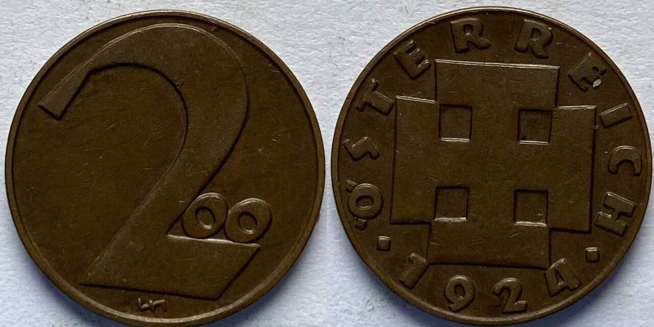 200 Krone Austria 1924 MA Shops 200-krone-austria-1924-ma-shops