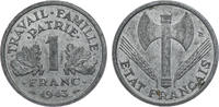 Frankreich 1943 Frankreich 1 Franken 1943 KM#902.2 vz 10,00 EUR  zzgl. 5,00 EUR Versand