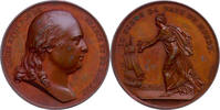France Frankreich Medaille Bronze 1814 Ludwig XVIII Peace of the World -