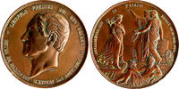 Belgium Medaille Bronze table bronze medal 1863 from L. Vienna Leopold I -