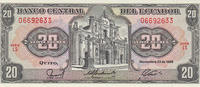 Ecuador 20 Sucres 22.11.1988 Pick#121a CHURCH UNC 5,00 EUR  zzgl. 5,00 EUR Versand