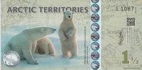 Arctic Territories 1 1/2 Dollar 2014 UNC 12,00 EUR  zzgl. 5,00 EUR Versand