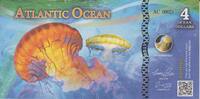 Atlantic Ocean 4 Dollars Atlantic Ocean 4 Dollars 2017 UNC -
