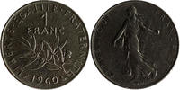 France Frankreich 1 Franc 1960 KM#925.1 SS 10,00 EUR  zzgl. 5,00 EUR Versand
