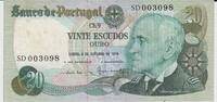 Portugal 20 Escudos 04.10.1978 KM#176b VZ 8,00 EUR  zzgl. 5,00 EUR Versand