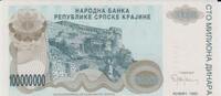 Croatia 100 000 000 Dinara 1993 UNC 8,00 EUR  zzgl. 5,00 EUR Versand