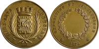 Italien Medaille Carcassonne Vergoldete Silbermedaille 1876 (v.Caque) Kunstausstellung Very Rare! -