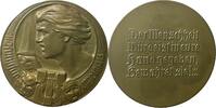 Deutschland Medaille Germany Bronzenmedaille 1914 (v.Theodor Gosan) 1. Weltkrieg Kunstfürsorge -