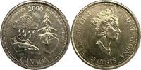 Canada 25 Cents 2000 Canada 25 cents 2000 Commonwealth Elizabeth II Natu... 12,00 EUR  zzgl. 5,00 EUR Versand