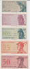 Indonesien Indonesia Banknotes Set 1 Sen ,5 Sen, 10 Sen, 25 1964 Pick#92a UNC