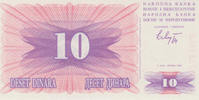 Bosnia Herzegowina 10 Dinara 1992 KM#10a UNC 3,00 EUR  zzgl. 5,00 EUR Versand