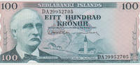 Iceland 100 Kronur 1961 Pick#44 UNC 10,00 EUR  zzgl. 5,00 EUR Versand