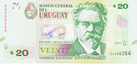 Uruguay 20$ Pesos Uruguayos 2015 Pick#86 UNC 3,00 EUR  zzgl. 5,00 EUR Versand