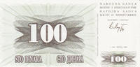 Bosnia Herzegowina 100 Dinara 1992 KM#13a UNC 4,00 EUR  zzgl. 5,00 EUR Versand