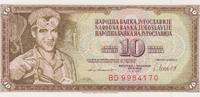 Jugoslavien 10 Dinara 04.11.1981 Pick.87b UNC 5,00 EUR  zzgl. 5,00 EUR Versand