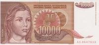 Jugoslavien 10 000 Dinara 1992 Pick#116a UNC 3,00 EUR  zzgl. 5,00 EUR Versand