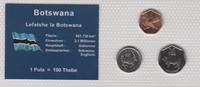Botswana Set Coins 5,10,25 Thebe 2007-2008 UNC 12,00 EUR  zzgl. 5,00 EUR Versand