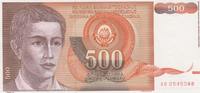 Jugoslavien 500 Dinara 1991 Pick#109 UNC 4,00 EUR  zzgl. 5,00 EUR Versand