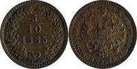 Österreich Habsburg 5/10 Kreuzer 1885 KM#2183 SS 10,00 EUR  zzgl. 5,00 EUR Versand