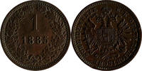 1 Kreuzer 1885 Österreich Austria KM#2185 UNC