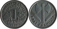 France Frankreich 1 Franc 1942 KM#902.1 VZ 10,00 EUR  zzgl. 5,00 EUR Versand