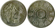 Portugal 1000 escudos Portugal 1000 escudos Ibero-American Dances Customs Pauliteiros silver 1997 UNC -