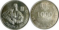Portugal 1000 escudos Portugal 1000 escudos Joao de Castro silver 2000 PROOFLIKE -