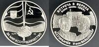 Russland Medaille Russland Russia Medaille Gorbachev Weizsäcker Meeting Bonn 1989 , TOP ERHALTUNG! -