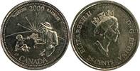 Canada 25 Cents 2000 Canada 25 cents 2000 Wisdom Elizabeth II UNC KM#378... 9,00 EUR  zzgl. 5,00 EUR Versand