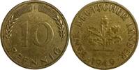 Deutschland 10 Pfennig Germany 10 Pfennig 1949 G XF J#378 -